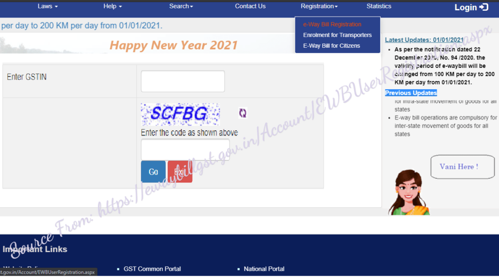 Eway Bill Registration